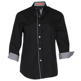 Camisa Mujer Cuello Camisero Manga 3/4 Plaid - 960151