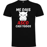 Camiseta manga corta "Me dais asco"