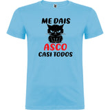 Camiseta manga corta "Me dais asco"