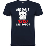 Camiseta manga corta "Me dais asco"