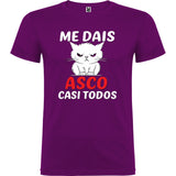 Camiseta manga corta "Me dais asco"