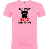 Camiseta manga corta "Me dais asco"