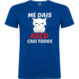 Camiseta manga corta "Me dais asco"