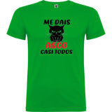Camiseta manga corta "Me dais asco"